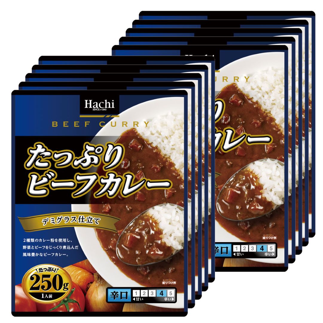 97円 【96%OFF!】 ハチ食品 たっぷりビーフカレー 辛口 250g×3袋